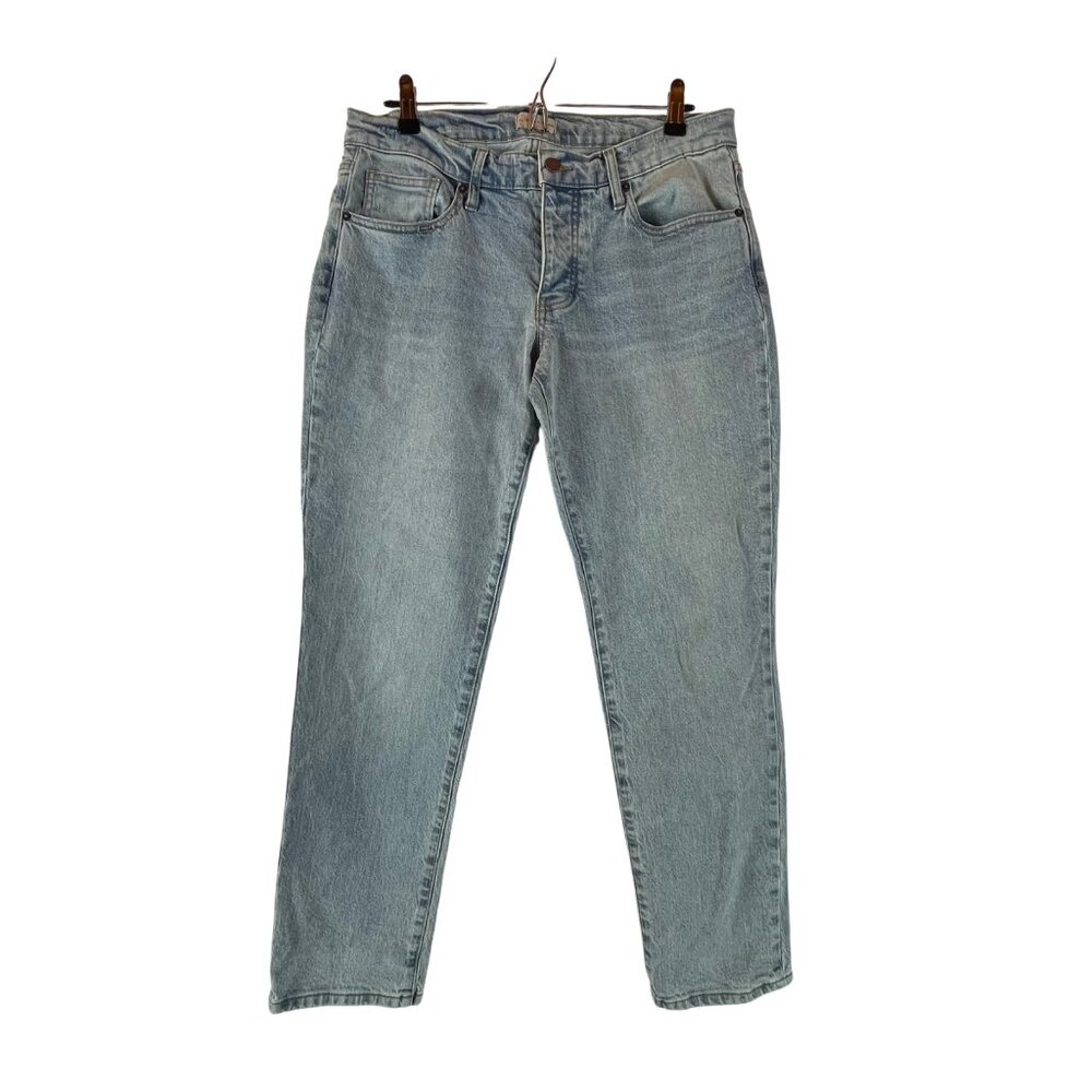 Oliver Logan Straight Jeans Womens 30 Button Fly Light Blue‎